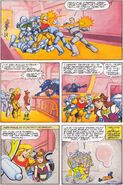 Captain Dare restraining Samus