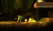 A Metroid husk in Area 1
