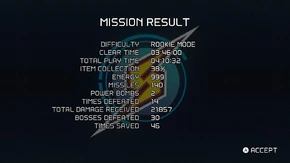 Expanded Mission Result Screen Dread