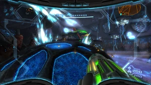 A gland in , in the .