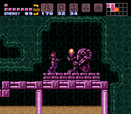 The Spring Ball as an item in Super Metroid