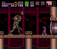 El Torizo descolorizado tras ser dañado y con un Súper Misil en mano.