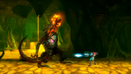 Metroid Omega con armadura regenerada MSR