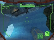 First-person view of a cloaked player in Hunters.