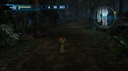 Biosphere forest HD.jpg (780 KB) Samus runs through a long forest hallway.