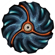 The Morph Ball mode of Dark Samus in Echoes.