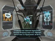 Tinbot Hypermode scan.png (987 KB) Samus scans a Tinbot entering Hypermode.