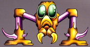 Previously unreleased artwork of a Side Hopper from Metroid Mission Logs