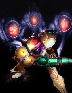 Samus Varia Suit Versus Warrior Ing HD Poster Trilogy Echoes Render