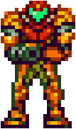 Varia Suit in the intro of Metroid Fusion and for SA-X