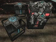 GFMC Compound dead Marines crates.png (457 KB) Two fallen Marines on top of a heavy Galactic Federation Crate.