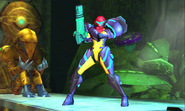 The Gravity Suit seen in Metroid: Samus Returns.