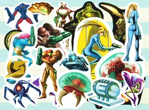 Стикеры по тематике Metroid.