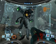 Flying Pirate Back.png (580 KB) Backside of a Flying Pirate from Phendrana's Edge, its large Thruster Pack currently offline and within view.