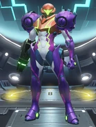Samus in her Gravity Suit.