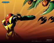 MZM wallpaper Samus Skrees