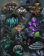 Phazon mutated Saturnine in concept art.