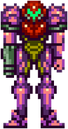 The sprite for the Gravity Suit in Super Metroid.