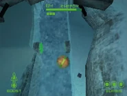 One of the lasers, turned off.