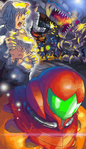 Изображение из концовок игр Metroid Fusion и Metroid: Zero Mission