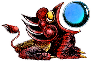 Ice Beam item artwork in Metroid.