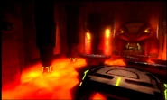 The lava trap triggered by collecting the codex.