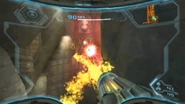 Explosión de un Puffo del Gel en las Cascadas de Fuego