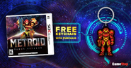 Free keychain offered by GameStop with purchases of the game.