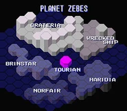 Mapa global de Zebes SM.jpg (16 kB) Mapa global de Zebes en Super Metroid, con sus formas hexagonales (modelos usados posteriormente en Prime y Echoes).