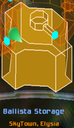 Ballista Storage viewed from the map.