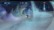 Joulion encima de Samus