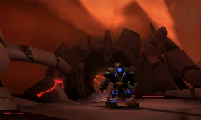 Underground tomb entrance