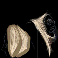 Textures for her hair in the ending.