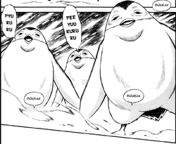 Недружественные пингвины под названием Амоки.