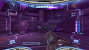 Samus overlooks the room in New Play Control! / Metroid Prime Trilogy.