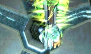 Samus obtains the Grapple Lasso (top-view of the backhand).