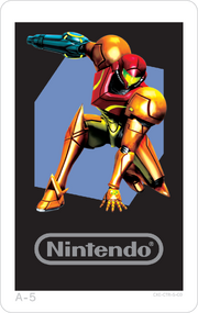AR Cards allow players to take pictures of posed characters with 3D camera. Includes sound effects for each respective character. Samus' plays .