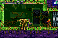 Samus fleeing an SA-X during her second visit to the sector.