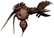 A reassembled version of experiment 7526, created by piecing together the detached portions of its model.