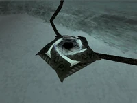 Disabled Jump Pad in the Ice Hive.