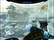 Vista del templo de Phendrana.