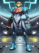 Samus in her Power Suit.