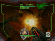 Omega Cannon being fired