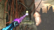 The Grapple Beam becomes purple after Samus gets the Grapple Voltage.
