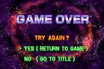 Экран Game Over игры Metroid Fusion