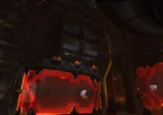 Far view of the contained Phazon Metroids.