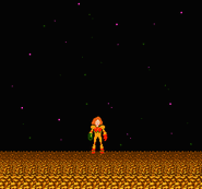 Good M1 ending.gif (7 KB) The fair ending, acquired by playing for under 7 hours 24 minutes on NTSC and 8 hours 53 minutes on PAL. Worthy of note is that Samus' hair is a lighter brown than other Metroid endings.