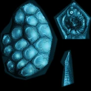 Texture in the game's files for an embryonic creature that can be seen in semi-transparent protrusions in this room.