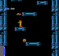 Blue-tinted shaft Metroid