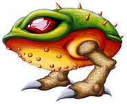 Artwork of a Hornoad from Return of Samus